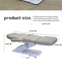 Table de massage électrique moderne et luxueuse MOOLIN à 3 moteurs, réglable, pour salon, spa, chambre à coucher, lit de beauté, lit de spa facial, pliable
