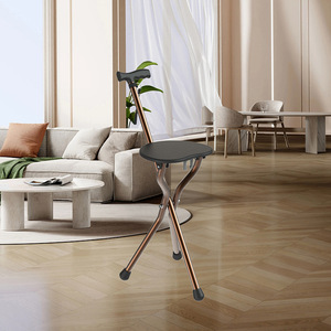 Canne pliante en alliage d'aluminium Zs Holding avec siège en forme de cœur pour aide à la marche des personnes âgées - Product Image 4