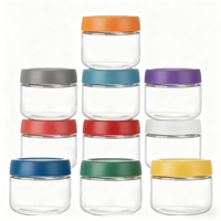 Pot en verre de cuisine à large ouverture de 10 oz avec couvercle à vis, hermétique, sans BPA, passe au lave-vaisselle, préservation durable de la fraîcheur, préparation des repas