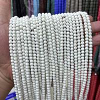 Perles en pierre de haute qualité de diffuseur d'huile essentielle de lave volcanique de couleur rose bleu vert blanc de 4mm pour la fabrication de bijoux vente en gros