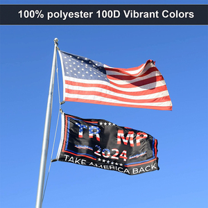 Drapeau américain patriotique personnalisé de haute qualité, toutes tailles, drapeau américain personnalisé à main avec mât en bois, vente chaude - Product Image 5