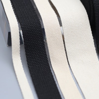 Sangle en coton épaisse et large à rayures blanches et noires, motif chevrons, non extensible, pour poignée de sac à main, usage extérieur, stock usine