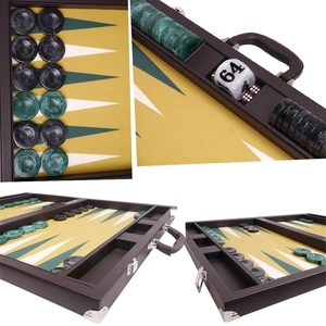 21 inch <span class=keywords><strong>backgammon</strong></span> chuyên nghiệp thiết lập bảng trò chơi da <span class=keywords><strong>backgammon</strong></span> - Product Image 6