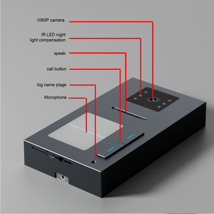 جرس هاتف ذكي لباب الفيديو بواي فاي وشاشة Wifi وعدة عائلات متعددة الأيدي - Product Image 5