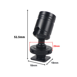 Soporte para cámara con tornillo 1/4-20, adaptador de cabezal esférico de liberación rápida de aleación de aluminio para Insta360 X5 Mini - Product Image 5