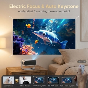 โปรเจคเตอร์ <span class=keywords><strong>Pococo</strong></span> Star Projector โปรเจคเตอร์ 4k โปรเจคเตอร์โฮมเธียเตอร์ จอโปรเจคเตอร์ โฮโลแกรม 4k โปรเจคเตอร์เลเซอร์วิดีโอแบบพกพา Android - Product Image 1