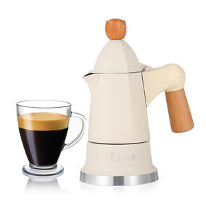 1 tasse 3 tasses 6 tasses cafetière cubaine percolateur cuisinière mignon Mini Pot en aluminium Moka avec Logo personnalisé - Product Image 1
