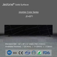 Dalles de surface solide imitation marbre non poreuses - Hygiéniques, écologiques, ignifuges pour cuisines et meubles de salle de bain - Garantie 5 ans