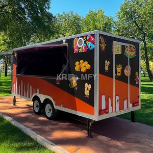 Chariot de vente ambulante pour grillades en plein air, remorques à café, camion de crème glacée mobile avec cuisine complète - Product Image 6