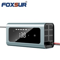 Chargeur de batterie intelligent FOXSUR FBC1206L 12V6A à impulsions 12V pour voiture et moto, coque en alliage d'aluminium