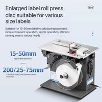 Étiqueteuse semi-automatique transparente pour coins de boîtes, anti-contrefaçon, pour étiquettes rondes à angle droit