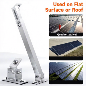 Supports de montage photovoltaïque en aluminium pour panneaux solaires sur <span class=keywords><strong>toit</strong></span> <span class=keywords><strong>plat</strong></span>, inclinables avant/arrière, résistants à 130 mph - Product Image 6