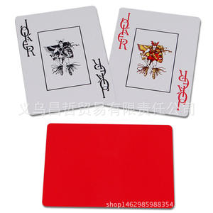 Cartes de poker Texas Hold'em Lezhizun en plastique, format poker, durables, pour les jeux d'échecs et de cartes - Product Image 2