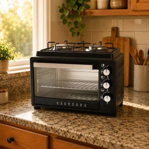 Ensemble cuisinière et four à gaz en acier inoxydable avec logo personnalisé, faible MOQ, 2 brûleurs et accessoires de cuisson pour usage domestique - Product Image 3