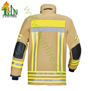 Combinaison de pompier de type allemand FEUERGERA, vêtements ignifuges pour pompiers, équipement de lutte contre l'incendie avec 4 couches NomexIIIA - Product Image 3