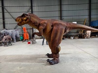 Costume de dinosaure T-Rex animatronique réaliste avec des matériaux en plastique et en PC pour les événements et spectacles en plein air dans les jardins