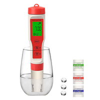 4 In 1 Puur Water Ph/Tds/Ec/Temp Meter Multifunctionele Vruchtensap Ph Detector Tds Ec Tester Hydrocultuur Waterkwaliteit Analysator