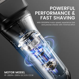 PRITECH Smart Rotary Razor Rasier maschine IPX7 Wasch barer Elektro rasierer mit Pop-up-Trimmer - Product Image 4