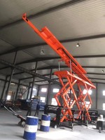 Plateforme élévatrice à ciseaux Jiyang JiScissor Lift 2m-5m 3-10 tonnes, hydraulique, simple ciseaux, stationnaire, électrique, hauteur de plateforme maximale 22m