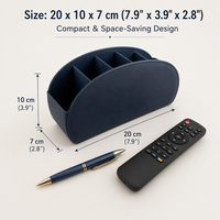 Support de télécommande personnalisé avec logo, organisateur de bureau en velours, boîte de rangement multi-compartiments pour télécommandes de télévision, stylos, lunettes
