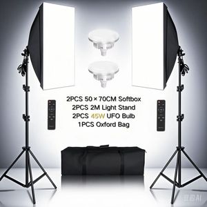 Nhiếp ảnh chuyên nghiệp thiết bị 50x70cm Hợp kim nhôm & Nylon cho Softbox chiếu sáng ảnh <span class=keywords><strong>Studio</strong></span> Kit - Product Image 1
