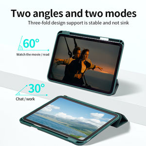 2022 a tre volte <span class=keywords><strong>iPad</strong></span> 10th <span class=keywords><strong>Mini</strong></span> robusta <span class=keywords><strong>Cover</strong></span> protettiva per Computer piatta da 10.9 pollici adesivo laterale in pelle per bambini silicone PU - Product Image 5