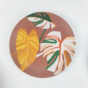 Assiettes en <span class=keywords><strong>porcelaine</strong></span> de 7/8/9 pouces Plaques d'impression colorées pleine fleur Assiette à dîner en céramique de luxe au beau design - Product Image 4