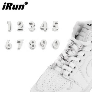 <span class=keywords><strong>IRun</strong></span> – accessoires de <span class=keywords><strong>chaussures</strong></span>, décorations, Alphabet personnalisé, numéro, métal brillant, lacets, mot coulissant, breloque pour <span class=keywords><strong>chaussures</strong></span> - Product Image 1