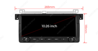 Autoradio multimédia Android MEKEDE avec WiFi, Bluetooth, 2+64 Go, Car-play, lecteur de musique, GPS, FM, écran 10,26 pouces pour BMW E46 M3 1999-2005