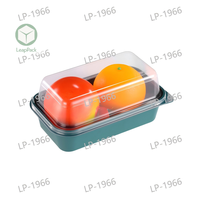Boîte de cuisson de gâteau Rectangle en plastique Transparent emballage jetable pour Dessert nouilles gelée Hamburger aliments en conserve