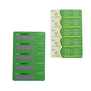 Stampa Personalizzata di Carte Prepagate Ricaricabili con Codice a Grattare/Carte per Ricarica Telefonica - Product Image 3