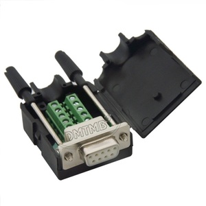 Conector de puerto serie DB9 RS232 RS485 Conector de enchufe hembra macho D-sub de 9 pines - Product Image 3