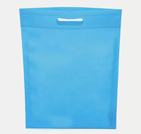 Sac écologique à poche plate réutilisable de grande capacité Sac à provisions de couleur unie personnalisé non tissé