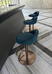 Luxury Modern Swivel Bar <b>Stools</b> with PU <b>Leather</b> & Stainless Steel Height Adjustable for Kitchen Home Hotel & Outdoor Use - Product Image 4