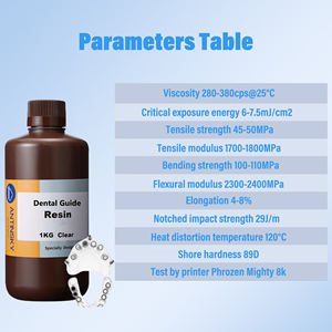 Résine photopolymère Antinsky Dental Guide pour imprimante DLP LCD 405nm 1kg, haute précision et faible rétrécissement, livraison gratuite aux États-Unis - Product Image 2
