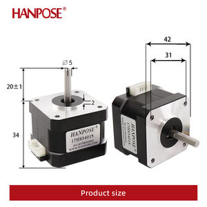 Hanpose มอเตอร์สเต็ปเปอร์42 <span class=keywords><strong>17HS3401S</strong></span> 28N ซม. 1.3A 42X34mm 1.8องศาสำหรับเครื่องกัด CNC เครื่องยนต์ Nema17สเต็ปเปอร์มอเตอร์12V - Product Image 5