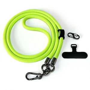 Cordon de téléphone portable réglable personnalisé en polyester, cordon rond pour appareil photo, sangle de cou transversale, cordon de téléphone avec logo - Product Image 1