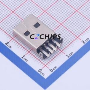 917-P81A102ED60200 USB Connector Through hole Component (THT) Connector Type-A USB 2.0 Male Sink Board - Product Image 2