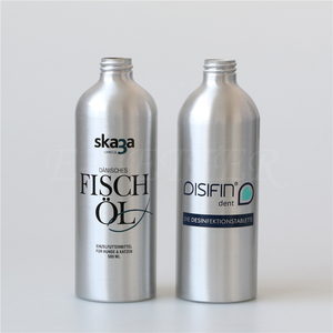 Bán Buôn 500Ml Nhôm Mỹ Phẩm Chai Màu Bạc Với Nắp Khác Nhau - Product Image 5