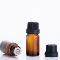Ventes chaudes - Flacon d'huile essentielle en verre ambré de 5 ml, 10 ml, 15 ml, 30 ml avec bouchon compte-gouttes européen