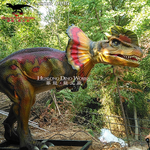 Exposición <span class=keywords><strong>de</strong></span> Ciencias <span class=keywords><strong>de</strong></span> peluche dragón Zigong dinosaurio animado Dilophosaurus dinosaurio Animatronic - Product Image 3