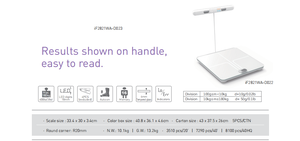 Connessione Wifi bilancia da bagno 8 elettrodi di impedenza per il monitoraggio della salute con 18 misure BMI acqua Smart grasso corporeo - Product Image 3