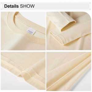 Vente en gros T-shirts manches longues en coton surdimensionné de haute qualité Streetwear T-shirts manches longues personnalisés - Product Image 4