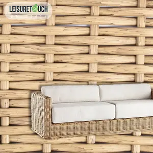 Materiale Rattan di plastica sintetica per il tempo libero Touch Rattan vimini per mobili da esterno