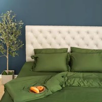 Parure de draps de luxe en tissu Lyocell rafraîchissant, plus doux que la soie, pour lit double