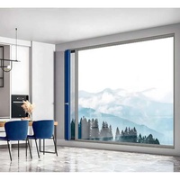 Fenêtre à battant Naco en aluminium sans cadre vertical à triple panneau mince SJUMBO pour appartement