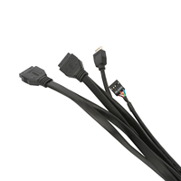 Panel Frontal de Alta Calidad para Computadora con Interruptor de Encendido+Reinicio+RGB+SPK+MIC+USB 2.0x2+USB 3.0+TPYE-C Placa para PC