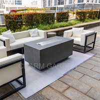 Brasero en béton pour extérieur, braseros résistants aux intempéries pour patio et jardin, décoration de cheminée moderne pour la cour de la maison
