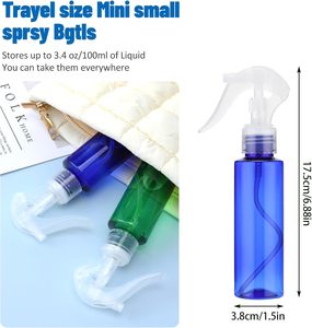 100ml-500ml White <b>Black</b> Amber Transparent PET Fine Mist Cosmetic Toner Perfume Trigger Spray Bottles Custom Colors Silk Screen - Product Image 2