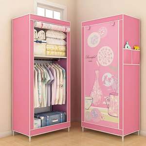 New Fabric Covered <strong>Canvas</strong> Nonwoven <strong>Wardrobe</strong> - Product Image 4